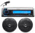 Kenwood KMR-D772BT Marine Boat CD Bluetooth Receiver+(2) Rockville 5.25" Speakers