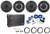 Rockville 6.5" Speaker Replacement kit+4-Ch Amp For 2002-05 Honda Civic Si