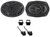 Rockville Rear Factory Speaker Replacement For 95-99 Chevrolet Chevy Monte Carlo