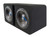 Rockville DK512 PACKAGE Dual 12" 2800w K5 Car Subwoofer Enclosure+DB12 Amplifier