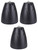 3) Rockville PEN-65T Black 6.5" 70V Hanging Pendant Speakers For Office/Bar/Cafe