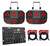 (2) Chauvet DJ Wash FX 2 DMX RGB+UV Eye Candy Effect Wash Lights+DMX Controller