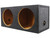 2) Power Acoustik BAMF-122 12" 3500w Subwoofers+Sealed Sub Box+Amplifier+Amp Kit