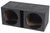 (2) Alpine S-W12D4 12" 1800 Watt Subwoofers+Vented Sub Enclosure Box w/Bed Liner