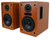 Rockville ELITE-5C 5.25" Powered Wood Bookshelf Speakers w/Bluetooth+36" Stands