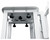 (1) Rockville RTP33-TV White/Black Totem DJ Speaker/Lighting Stand w/ TV Mount