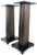 2 Rockville APM6B 6.5" USB Studio Monitor Speakers+28" Dark Wood Premium Stands