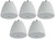 5) Rockville PEN-40T White 4" 70V Hanging Pendant Speakers Commercial/Restaurant