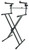 Rockville RKS42X X-Stand 2-Tier Keyboard or DJ Stand Fits Yamaha PSR-E363