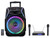Technical Pro RAINB15 3000w Karaoke Machine System w/Bluetooth/LED+Wireless Mics