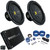 2 Kicker 50CWCD124 CompC 12" DVC 4 ohm Subwoofers+Mono Amplifier+Amp Kit CWCD124