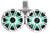 (2) KICKER 45KMTDC65W Dual 6.5" Marine Wakeboard LED Tower Speakers+Home Speaker