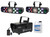 ELIMINATOR LIGHTING 2) Eliminator FURIOUS FIVE RG RGBW+UV LED Strobe/Derby Effect Lights+Fog Machine 