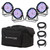 ELIMINATOR LIGHTING (4) Eliminator American DJ Mega Flat PAK EP RGBUV Wash Lights+Bag+Fog Machine 