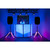 AMERICAN DJ (2) American DJ CSL100 Color Stand LED Tripod Speaker Stands wRemote+Carry Bag 