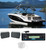 Rockville JVC Marine CD Player Stereo Receiver w/Bluetooth+Mic+(2) 6.5" Black Boat Speakers 