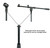  Rockville RVMIC1 v2 Pro Tripod Microphone Stand Telescopic Mic Boom+Metal Joints 