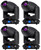 (4) American DJ ADJ FOCUS SPOT 4Z 200W Cool White DMX Moving Head Spot Lights