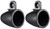 Pair Kicker 43KMTES8B Black Marine 8" Speaker Wakeboard Tower Enclosures KMTES8