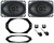 4x6" Kicker Front KSC460 Speaker Replacement Kit for 1997-2002 Jeep Wrangler TJ