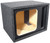 MTX 12" Vented Subwoofer Box Fits Kicker L7T Solo-Baric 46L7T124 L7T12 L7T124
