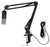 Mackie CARBON USB Recording Podcast Streaming Microphone+Audio Technica Boom Arm