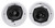 (2) Control 26C 6.5" 150 Watt In-Ceiling White Home Theater Speakers 16-ohm
