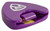100 Pack Rockville PICK60P .60 MM Thin Guitar Pick, Perfect Grip + Holder Purple