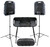  Peavey Escort 6000 600w Foldable Portable Powered PA System+Mixer+Case+Stand 