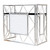 AMERICAN DJ ADJ Pro Event Table 2 Foldable Portable Metal DJ Booth Facade+Black+White Scrims 