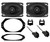 MEMPHIS AUDIO 4x6" Memphis Audio Front Speaker Replacement Kit for 1997-2002 Jeep Wrangler TJ 
