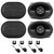 HIFONICS Hifonics 6x9" Front+Rear Speaker Replacement Kit For 2001-2006 Dodge Stratus 