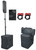  Rockville TITAN COLUMN 12 Pro/DJ Powered Array Speaker w/Subwoofer+Mixer+Cables 