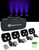 AMERICAN DJ American DJ Element H6 Pak 6) RGBAW+UV Outdoor Wireless DMX Lights+4) Up-Lights 