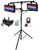 AMERICAN DJ (2) American DJ Jolt Panel FXIP DMX Strobe/Wash Lights+Stand+Fogger+Headphones 