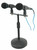  Rockville RVMIC3 V2 Dual Microphone Tripod Mic Stand 