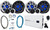 Kicker (4) KICKER 51MSS65 6.5" 200w Premium Marine Component Speakers+Amplifier+Amp Kit 