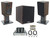 Rockville BluTube Tube Amplifier+Dark Wood Bookshelf Speakers+Stands+10" Sub 