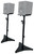 MACKIE Pair Mackie CR8BT 8" Powered Studio Monitors Speakers w/ Tone Control+Stands 
