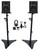 MACKIE (2) Mackie CR5BT 5.25" Studio Monitors+Tone Control+Microphone+Headphones+Stands 