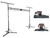 Rockville RLT8 10 Ft Portable Sturdy Lighting Truss Stand w/Flat-Base Legs+Bag