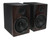 Pair Rockville APM8D 8" 500W Dark Wood Powered Studio Monitors+Isolation Pads