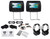 Rockville RTSVD78-BK 7” Blk Touchscreen DVD Headrest Monitors+2 Wireless Headset