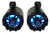  Power Acoustik MMR-4B Marine Boat Receiver+(4) 6.5" Black LED Tower Speakers 