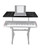 Rockville RKS42X 2-Tier X-Stand Keyboard or DJ Stand with Quick Release+(2) Shelves