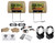 Rockville RVD95-BG 9” Tan DVD/USB/Games Car Headrest Monitors+2 Wireless Headset