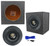 Rockville W10K9D2 10" 3200 Watt Car Audio Subwoofer + Sealed Sub Box Enclosure