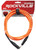 Rockville RCXMB10O 10' Male REAN XLR to 1/4'' TRS Cable Orange 100% Copper