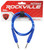 Rockville RCTR103BL 3' 1/4'' TRS to 1/4'' TRS Balanced Cable, Blue, 100% Copper