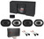 10" Powered Subwoofer+Box+(4) Speakers+Amp For 2009-15 Ford F-150 SuperCrew Cab